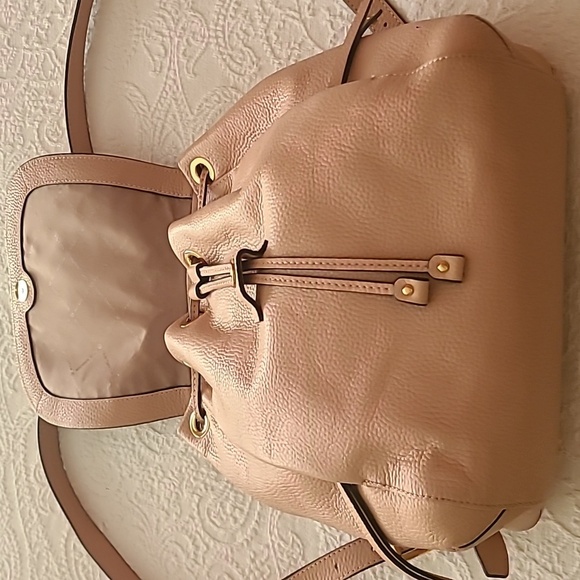 MICHAEL Michael Kors Pink Leather Backpack with Drawstring Closure - Picture 3 of 9